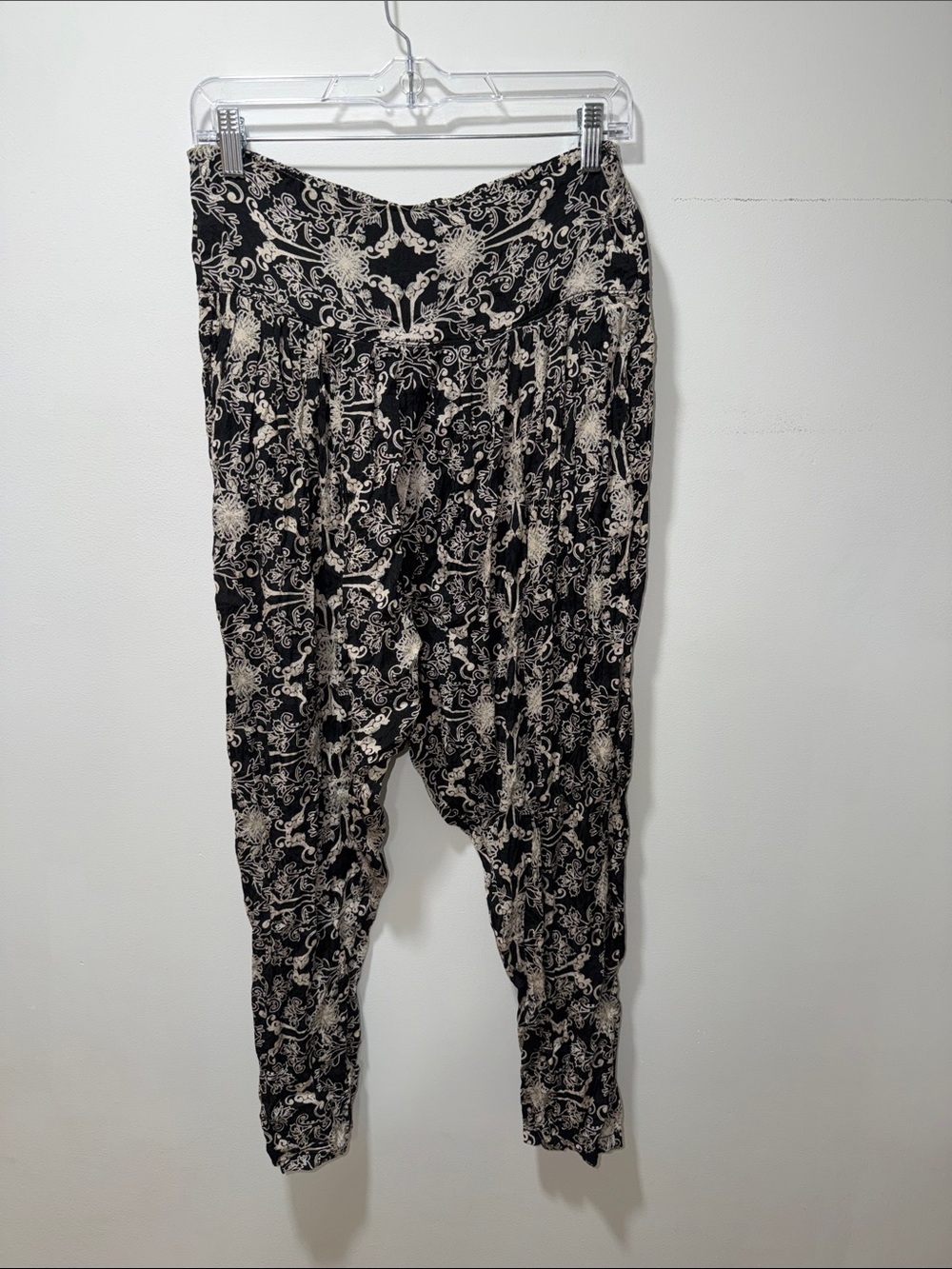 Free People Casablanca Printed Harem Pants Artsy S Boho Stretch Lightweight‎